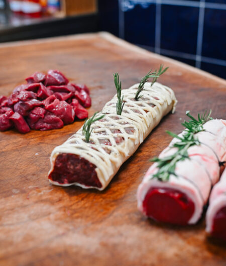 Hereford diced wild venison